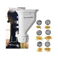 Then the cutter is used to slice the pasta to designed length for. Buy Kitchenaid Mixer Attachments Accessories Pasta Press Attachment For Kitchenaid Stand Mixers Kpexta Online In Australia And Save