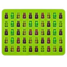 2 PCS 50 Holes Small Bear Chocolate Tray Silicone Mold Cookie Mold Candy  Mold, Random Color Delivery, Size: 19*13.7*1cm