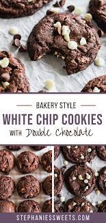 white chip double chocolate cookies stephanie s sweet treats stephani recipe double chocolate chip cookie recipe cookies recipes chocolate chip chocolate cookies