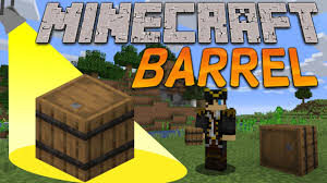 Minecraft Barrel Full Info Recipe Redstone Hoppers More Youtube