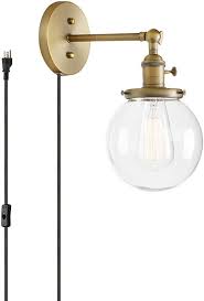 50 Beautiful Plug In Wall Sconces For Every Style Budget Industrial Wall Lamp Plug In Wall Sconce Sconces