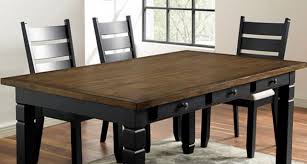 3.9 out of 5 stars with 18 reviews. Furniture Of America Lynn Lake Black Distressed Dark Oak Dining Table Cm3783t Ambience Furniture Manteca Ca