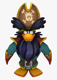 Rockhopper docks his ship, the migrator, at the beach (next to the lighthouse) and you can visit the main deck, crows nest. Pirates Clipart Penguin Captain Rockhopper Club Penguin Island Hd Png Download Transparent Png Image Pngitem