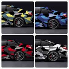 One of the leaders in this field is 3m, with its designer wrap 1080 vinyl product. Triangle Camouflage Vinyl Car Wrap Diy Auto Motorcycle Sticker Film 30cm X 1 52m Ebay