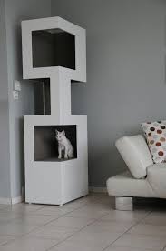 Cat Tree Cat Tower The One White Modern Design Cat Furniture Online Order Catfurniture Kattmobler Mobler Catios