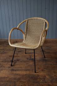 This Satellite Cane Chair Has Metal Legs And Woven Back And Is Extremely Comfortable Would Look Great With A Sheepskin Throw Chair Mid Century Chair Tub Chair