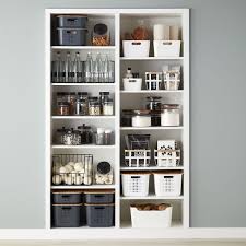 Black And White Storage Bins Black And White Pantry Organization Ideas White Pantry Pantry Organisation Pantry Organization