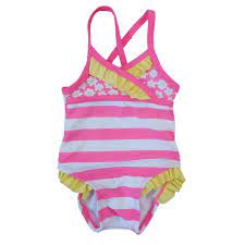 Shop for baby bathing suit perfect for exercise, training and racing on alibaba.com. Circo Infant Girls 1 Piece Swimming Suit Pink White Stripe Daisy Swimwear 6m Walmart Com Walmart Com