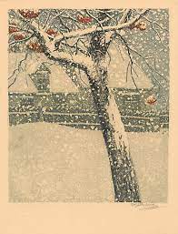 He studied in prague at the . Zimni Motiv Winter Theme Vojtech Preissig Czech 1873 1944 Tree Art Winter Art Tree Art Art