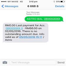 Ambil wang di atm agro bank pakai card cimb bank. Check Astro Bill Sms Cek Baki Akaun Astro Anda Melalui Sms Dhia Vivadea Yes Astro Bill Payment Singnawa Kap