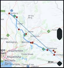 What Is The Drive Distance From Piketberg South Africa To