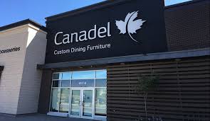 Set of 4 high/medium back maple (solid wood) dining room chairs $160, a matching table is also available for $70 it measures 36in x 47in and sits four would be very comfortable. Canadel Store In Ottawa On