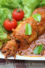 1 sudu makan kapur dicampur ke dalam 1 liter air. Masam Manis Sotong Sumbat Kelapa Malaysian Food Asian Recipes Food