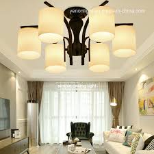 China Modern Simple Chandelier Design Living Room Upshine Light Ceiling Lamp China Metal Glass Chandelier Lighting Black Plating Iron Ceiling Light