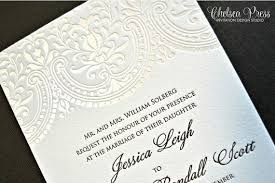 Baroque Letterpress Printed Wedding Invitation Shown With 1 Etsy Printing Wedding Invitations Letterpress Printing Invitations