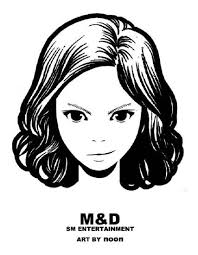 Gadis rambut pendek menutup mata kartun tangan yang ditarik gambar. Gambar Rambut Kartun