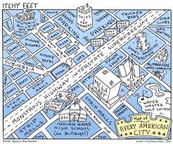 Map Of Every American City Bizarro Geografia Historia