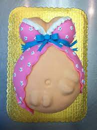 Baby Shower Baby Bump Baby Belly Cake For Twins Cake By Stephanie Dillon Cakes By Stephanie Belly Cakes Baby Belly Cake