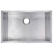 0 hole single bowl kitchen sink