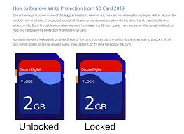 Connect your microsd card to your computer using an adapter. How To Disable Write Protection For Sd Card Windows 10 Forums