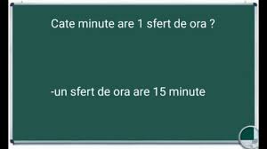 Categoria opt și un sfert. Cate Minute Are 1 Sfert De Ora Youtube