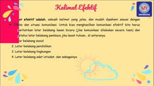 Bagi semua peserta diharapkan hadir tepat waktu. Kalimat Dan Kalimat Efektif Tidak Efektif Pengertian Syarat Ciri Ciri Dan Contoh Youtube