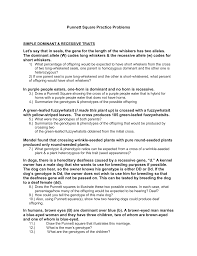 Grade 10 biology multiple choice questions and answers (mcqs): Monohybrid Punnett Square Practice Worksheet Answers Nidecmege