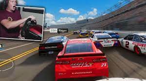 Is thi a game issue or a wheel problem. Nascar Heat 4 Gameplay With A Wheel Youtube
