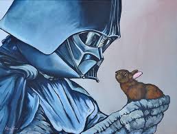 Star Wars Characters Holding Bunnies By Kelly Kerrigan Mike Leonard Star Wars Vador Peinture