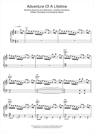 Adventure of a lifetime reached number seven on the uk singles chart and number 13 on the billboard hot 100. Coldplay Adventure Of A Lifetime Sheet Music Pdf Notes Chords Rock Score Easy Guitar Tab Download Printable Sku 163987