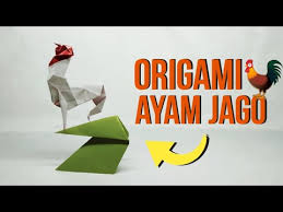 Didihkan air dan garam, masukkan daging ayam, masak hingga daging matang dan lunak. Origami Ayam Jago How To Make Origami Rooster Easy Youtube