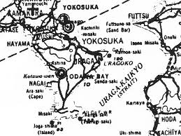 To call yokosuka operator from off base, dial: Pacific Wrecks Map Of Yokosuka On The Miura Peninsula On Honshu In Japan
