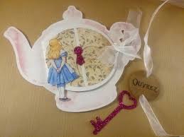 « alice au pays des merveille ». Faire Part Alice Au Pays Des Merveilles Avec Enveloppe Style Vintage Un Grand Marche