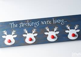 Shiny silver snowflake stocking holder set. Reindeer Stocking Holder Diy Free Svg Project Files