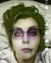 This Beetlejuice filter makes me look how I've been feeling for the last  week 🤢🤧😷😴☠️
