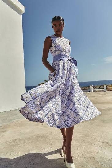 Vestido midi floral