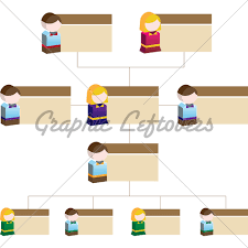 Diversity Organizational Chart Children Gl Stock Images