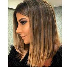 Opt for a cherry ombre to spice up your hair. Human Hair Bob Wigs Ombre Color Dark Brown With Caramel Blonde Ugeathair