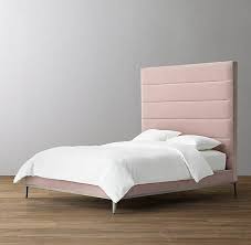 pink tall headboard tufted velvet bed upholstered beds luxury bedroom master pink upholstered bed