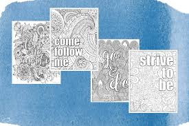 Upon order completion, a file will be emailed to you immediately to print & enjoy! General Conference Coloring Pages For Adults Little Dove Blog