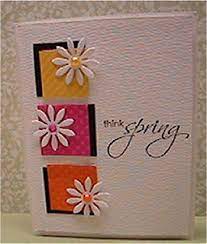 Stepping into spring card instructions. Square Scalloped Vignette Hugs Card Cards Handmade Simple Cards Daisy Cards