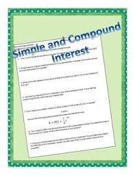 Simple And Compound Interest Practice How To Memorize Things Simple Interest Compound Interest