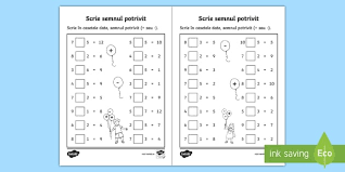 Si nu dintre mai multe lucruri bune. Scrie Semnul Potrivit Sau FiÈ™Äƒ De Lucru Teacher Made