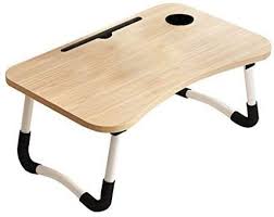 Amousa Foldable Laptop Table Portable Laptop Bed Tray Table Folding Dormitory Table Notebook Stand Reading Holder Breakfast In 2020 Bed Tray Table Bed Tray Tray Table