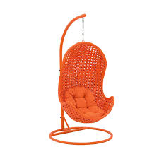 Vibe Hand Woven Egg Chair Orange From Domayne Online Chair Lounge Chair Outdoor Patio Furniture For Sale