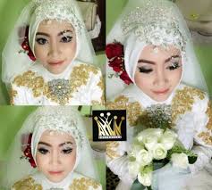 Riasan+kebaya ijab kabul akad pernikahan pengantin muslimah hijab simple+modern wedding kebumen. Cara Make Up Pengantin Muslimah Yang Betul