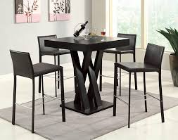 This solid hardwood dining set is finished in medium brown finish. Coaster Furniture 100520 Bar Table Cappuccino