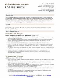 Victim Advocate Resume Samples Qwikresume