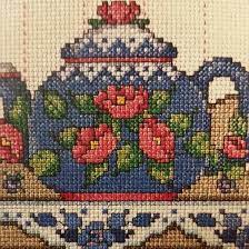 Список журналов cross stitch collection по годам. Sale Counted Cross Stitch Kit Collectible Teapots Joan Etsy Counted Cross Stitch Kits Cross Stitch Cross Stitch Kit