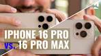 Apple iPhone 16 Pro vs. iPhone 16 Pro Max: Which one to get? - YouTube